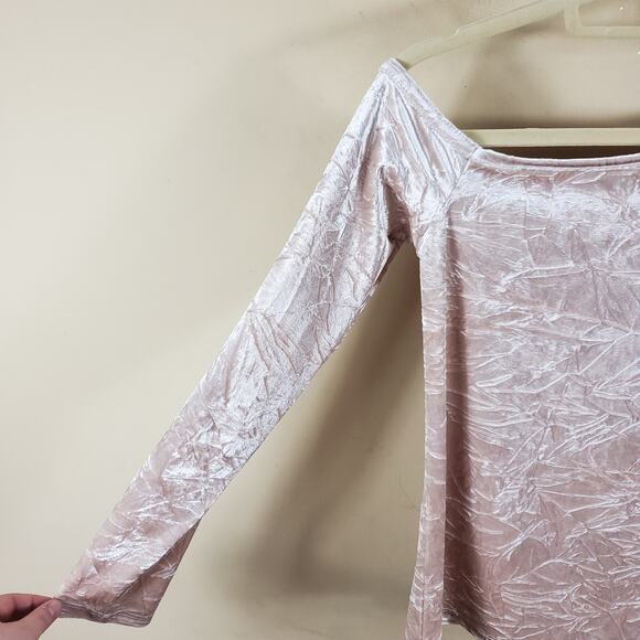 525 America Asymmetrical One Shoulder Top In Champagne Size S - Picture 5 of 12